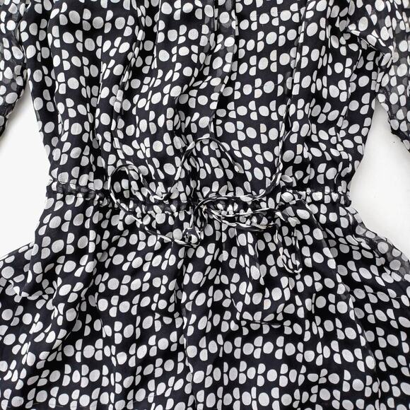 DVF Silk Off Shoulder Polka Dot Blouse | French Girl Summer | Vacation Look  NEW - Picture 7 of 16